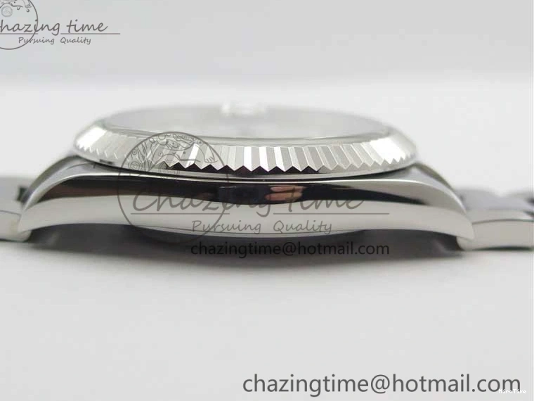 MiroTime 0125 Sporty DateJust 126334 SS Noob 1:1 904L Best Edition Blue Dial Diamond on Oyster Bracelet A 3164